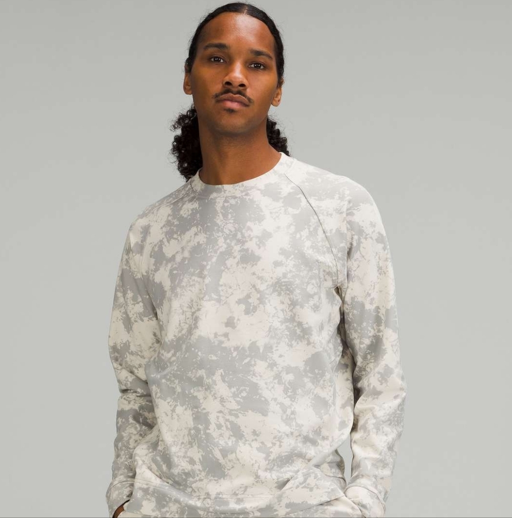 Lululemon City Sweat Crew Spectral White Opal Silver Drop, Large